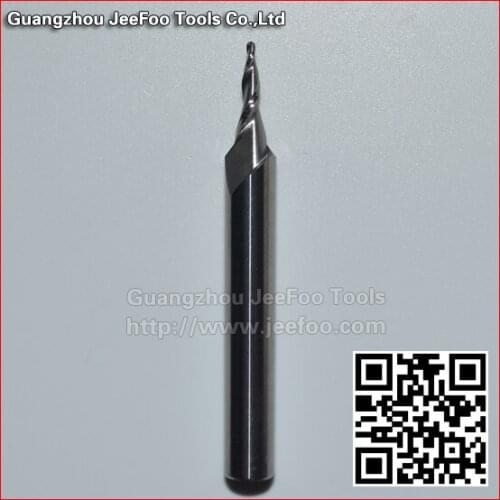 6*10degree*R0.5 Tapered Metal Cutting Bits, Solid carbide two flute cutter,CNC Router Bits for Engraver