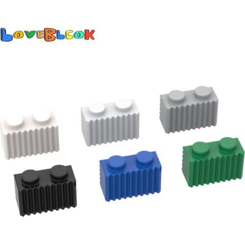 Brick 1x2 with Grille Building Blocks MOC Parts DIY Toys Gift Creative Educational Compatible 2877 For Kid 10pcs/Lot