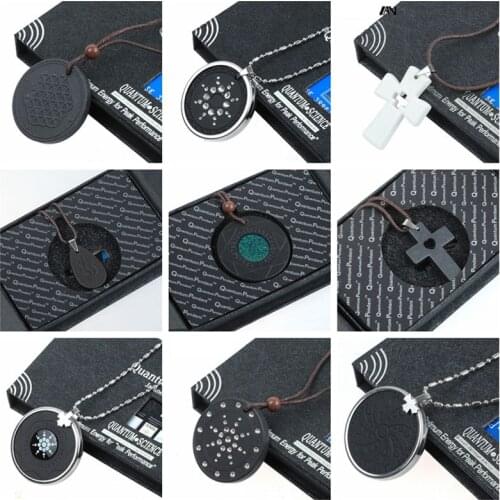 Quantum Pendant Scalar Energy Ion Necklace Japanese Energy Ions Health Jewelry 6000-8000 ions Stainless Steel Necklace Women