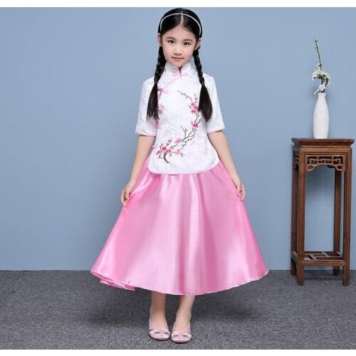 LovelyRoyal Cosplay Dress Girls Tang Suit Summer 2018 Chinese Ancient Costume Hanfu Performing Girls Photo Show Party Set Gift