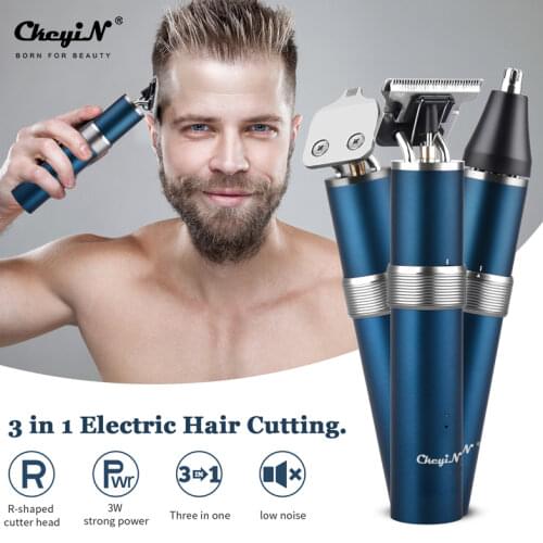 3 In 1Electric Nose Hair Trimmer Men Ear Razor Removal Shaving Hair Clipper Rechargeable Beard Trimmer Hair Cut Machine