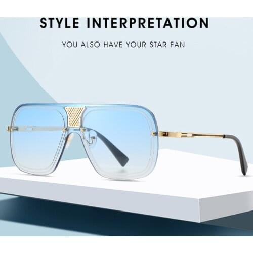 2020 fashion semi-rimm square Pilot yle mens popular man design brand sunglasses UV