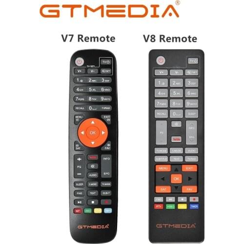 Genuine]HD Satellite TV Receiver Remote Control for Gtmedia v8 UHD and freesat V7SHD V8 Series X8 COMBO V9 Prime V7 HD receptor