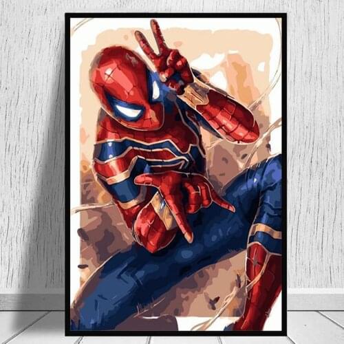 Marvel Popular Superhero Spider Man Canvas Painting Prints and Posters Wall Art Pictures for Living Room Home Decoration Cuadros