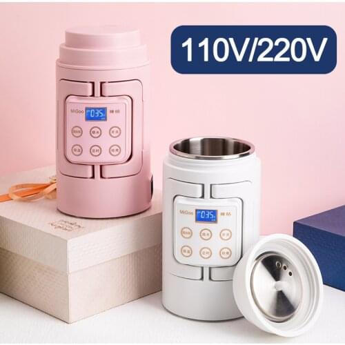 Portable Mini Electric Kettle Water Travel Camping Water Boiler Automatic Heating Travel Kettle Coffee Milk Stainless Steel Cup
