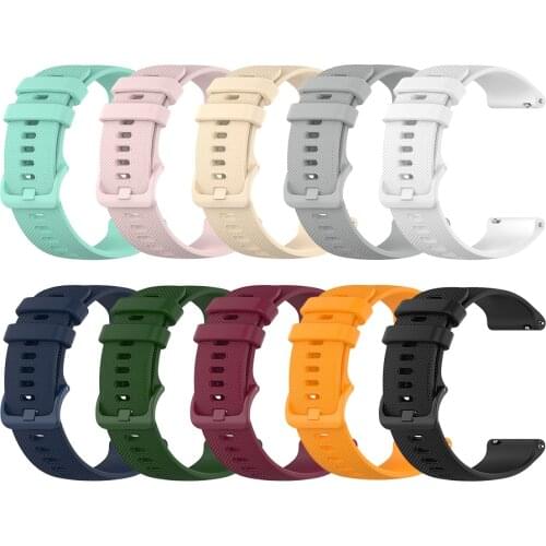 18mm Silicone Band Strap for Garmin Vivoactive 3 4 4s Wristband for Samsung Gear S3 Frontier Galaxy Watch 3 Strap 20mm 22mm