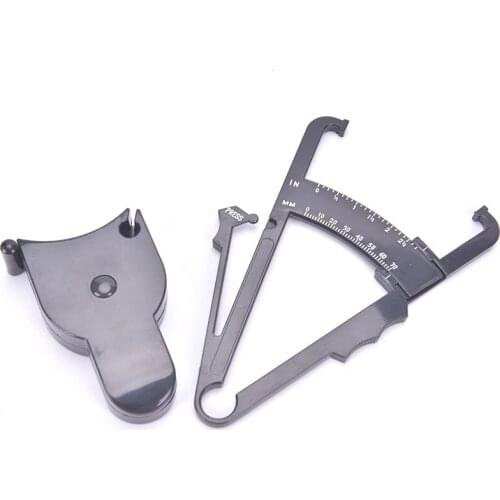 Health Care Skinfold Body Fat Caliper Tester Body Mass Tape Measurement Chart Body Building Portable Fitness Equipmnet