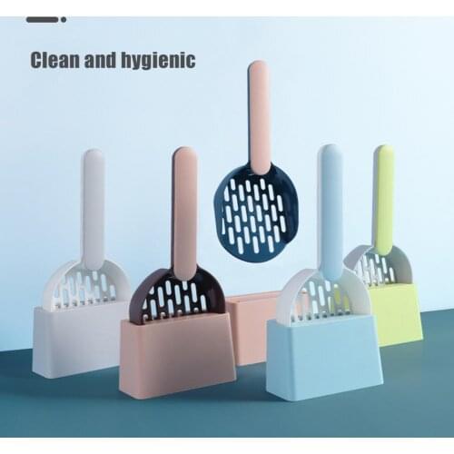 Cat Litter Scoop Long Handle Easy Filtration Hollow Litter Sand Cleaning Shovel Care Sand For Dog Cat Clean Feces Supplies