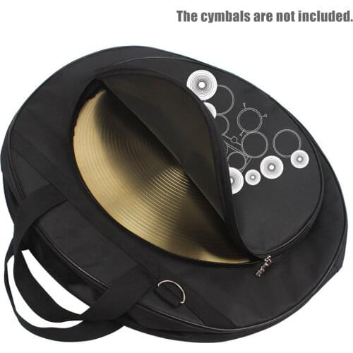 Cymbal Bag Backpack for 21 inch Cymbal Three Pockets with Removable Divider Shoulder Strap