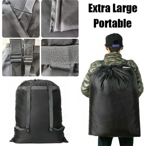 Backpack Laundry Bag Heavy Duty Extra Large Portable Laundry Bag with Straps for College Students Dorm Apartment or Camping