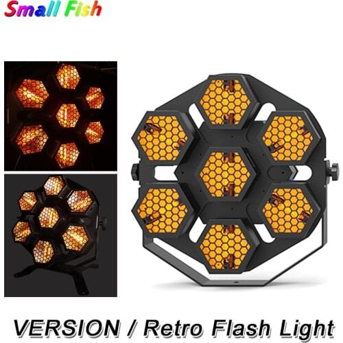 LED Retro Flash Light 7X30W LED Stage Light Dj Light Effect For Party Wedding Disco Events Lighting Shows Dj Equipments DMX 512
