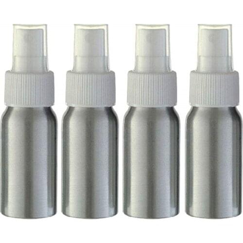 YTP188 30ml Black Pump Spray Aluminum Empty Atomizer Refillable Perfume Travel Spray Bottle with whiter/Black Spray Cap