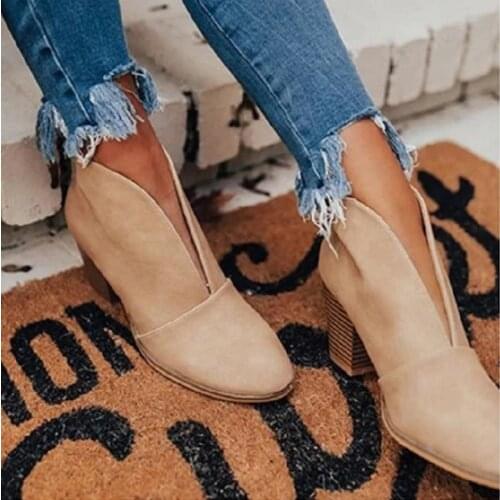 Womens Ankle Boots Martin Boots 2020 Autumn and Winter Casual Shoes Fashion Sets of Feet with Womens Boots