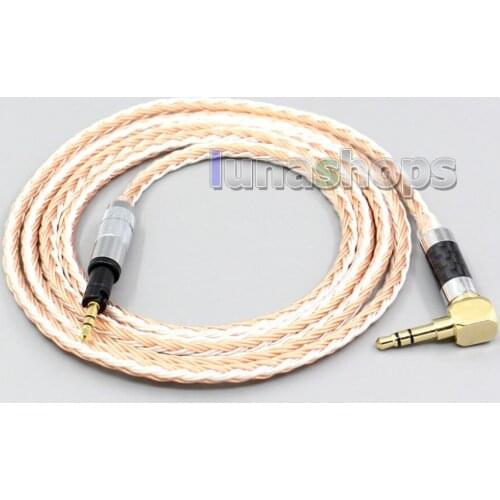 LN006720 16 Core Silver Plated OCC Mixed Earphone Cable For Sennheiser Momentum 1.0 2.0 On-Ear Headphones
