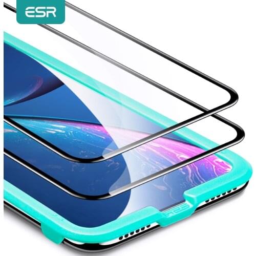 ESR 2pcs Full Cover Glass for iPhone 11 Screen Protector Tempered Glass For iPhone XR XS Max 11 pro X Protective Glass 3D Film