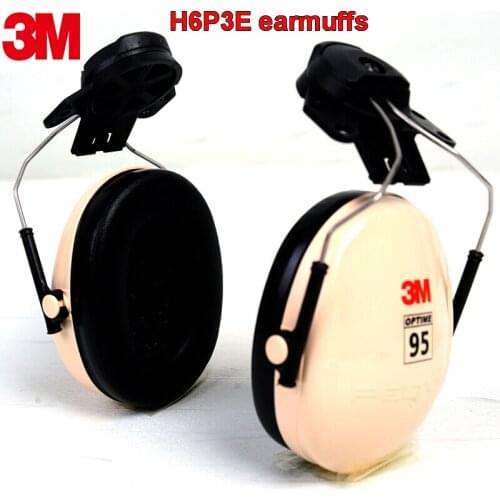 3M H6P3E hanging Earmuffs helmet Plug-in Noise prevention Earmuffs Suitable for airport Construction site Safety earmuffs