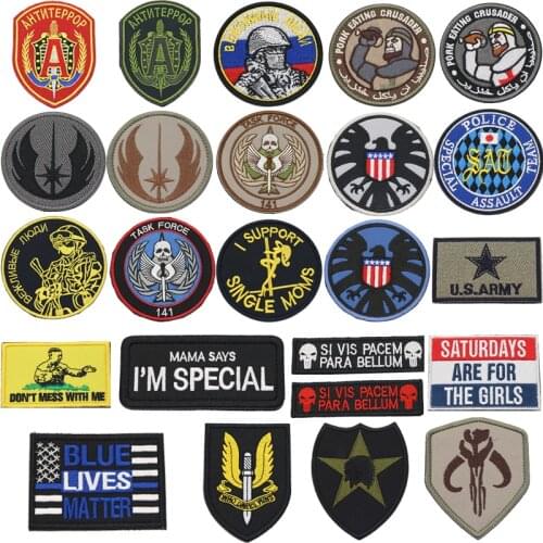3D Military Patch Mom Says I Am Special To Protect Our Patch Embroidered Morale Armband Badge Clothes Bag With Hook And Loop