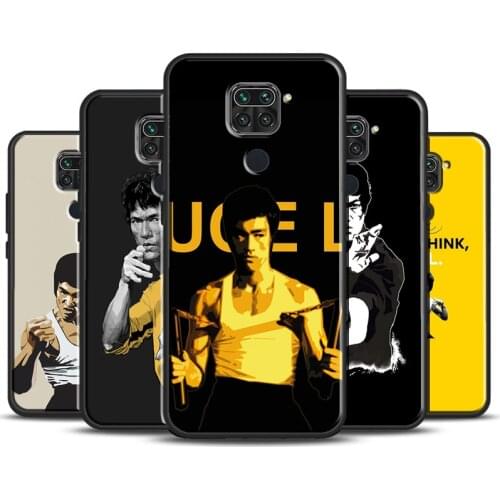 Martial Bruce Lee Dragon Art Cover For Xiaomi Redmi Note 9 Pro 7 8 8T 9S Note 10 Pro Phone Case For Redmi K40 9A 9C 9T