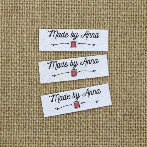 120 piece Ironing Labels, Logo or Text, Personalized Brand , Clothing Labels, Free shipping, Custom Design, name tags (YT147)