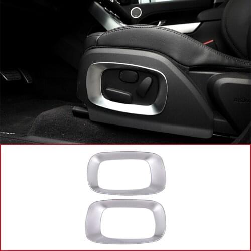ABS Chrome Car Seat Side Frame Cover Decorative Sequins Trim For Land Rover Range Rover Evoque 2012-2018 Interior Accessories