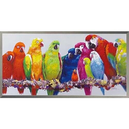 Colored parrot Diamond Painting Square Round large Daimond Painting animal bird Mosaic Rhinestone Embroidery wall decor stickers