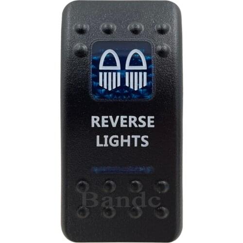 Cover Cap Only！Car Boat RV REVERSE LIGHTS Rocker Switch Cover Cap Blue Window Labeled Control Cap Accessories