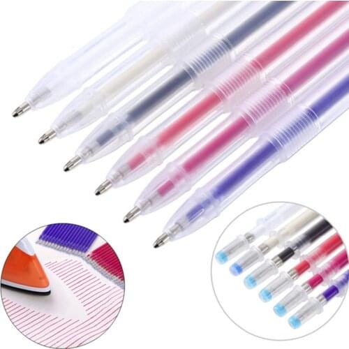 1Set Heat Wrap Fade Out Fabric Markers Pencil High Temperature Disappearing Marker Pens Sewing Drawing Lines Accessories