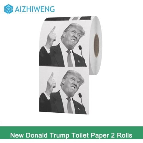 Donald Trump Toilet Paper - Finger Pointing Set Of 2 Rolls - Novelty Political Humor Prank Funny Toilet Paper Gag