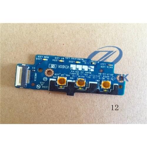 Original FOR Dell Precision M4800 Media Button Board LED w/Cable LS-9773P 100% test ok