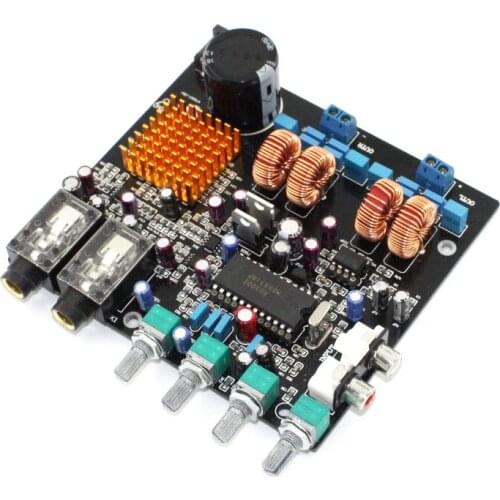 KYYSLB 50W+50W DC24V 2A 2.0 Channel Class D Amplifier Board TPA3116 + M65831 with OK Amplifier Board
