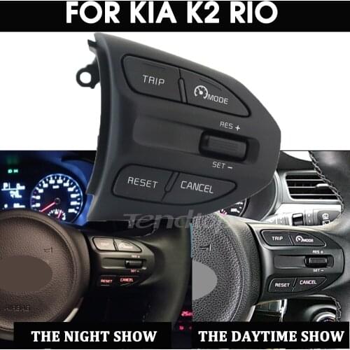 Steering Wheel Remote Bluetooth Cruise Control Volume Multifunction Button For KIA K2 RIO 2017 2018 2019 RIO X LINE