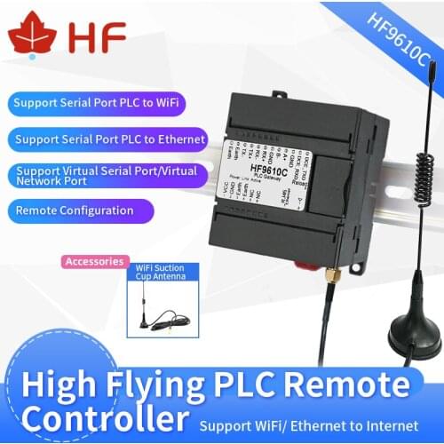 High Flying HF9610C PLC Remote Control Download Monitoring Module Serial Support Mitsubishi, Siemens, Omron, Schneider, Panasoni
