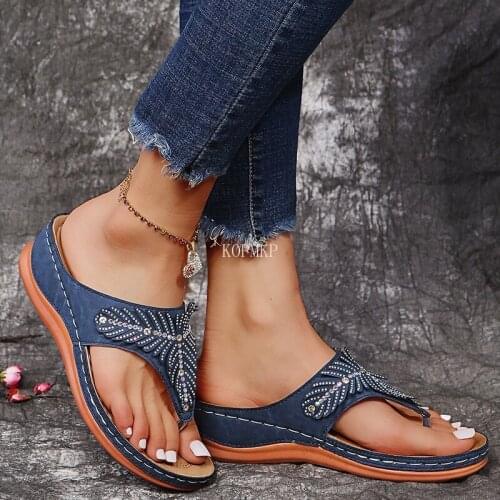 Elegant Brand Design Flip Flops Women 2021 Soft Sole Summer Beach Sandals Open Toe Slides Indoor kopmkp House Zapatillas Mujer