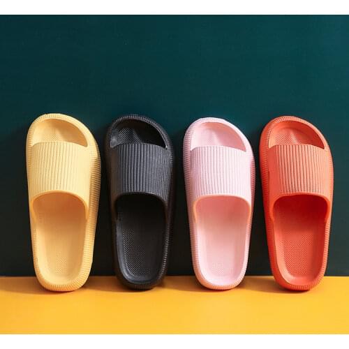 2021 slippers womens home non slip bathroom bath lovers thick bottom home summer wear mens sandals