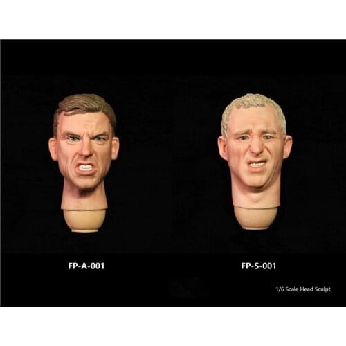 1/6 Scale Male Head Sculpt with Expression Model Toys FP-A-001/ FP-S-001 for 1:6 Man Action Figure Body Accessory