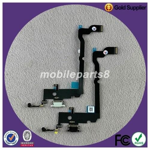 10pcs/lot original new Charging Port USB Dock Connector Flex Replacement For IPhone XsMax XS Charger Dock Connector Flex