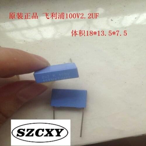100% New and original 100v2.2UF K 100v225K MKT polyester capacitors Feet: 15MM, 2U2, K, 100V FOOT 15MM
