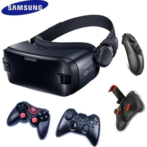 Gear VR 5.0 3D Glasses Samsung VR 3D Box For Samsung Galaxy S8 S8+ Note7 Note 5 S7 S9 Smartphones With Bluetooth Controller