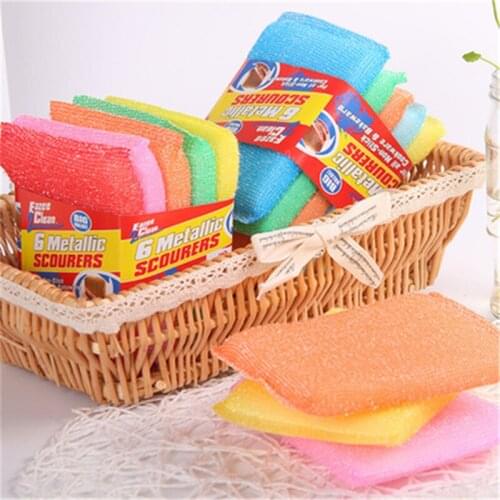 4 Pcs towel brush bowl cloth sponge Kitchen nonstick oil scouring pad oil cleaning cloth washing cloth to wash cloth