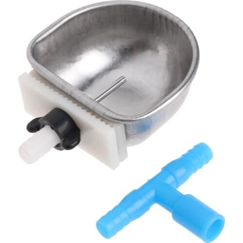 Rabbit Automatic Drinker Water Feeder Fix Bowl Stainless Steel T Joint Equipment