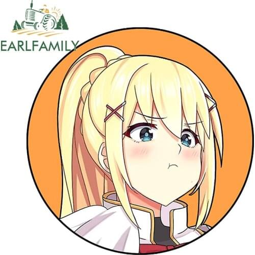 EARLFAMILY 13cm x 12.8cm For Anime Car Stickers Auto Car Assessoires Decal Waterproof Creative Motorcycle Surfboard Trunk Decor