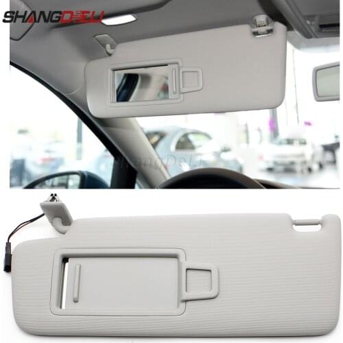 Car Sun Visor Sun Shield With Mirror Sunvisor For golf 7, Gray Color With Light