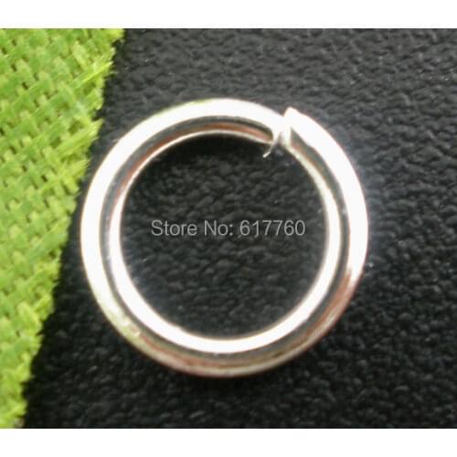 Free Shipping! 500PCs Silver Plated Open Jump Rings 7mm Dia. Findings (E03065)
