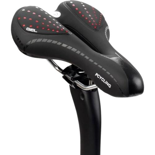 BIKEIN Cycling Sports Mountain Bicycle Soft Leather Saddle Breathable Shockproof Road Bike Front Seat Mat Spare Parts For MTB