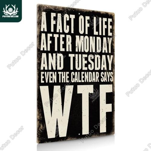 Putuo Decor Life Experience Aluminum Sign Plaque Metal Vintage Metal Signs Poster Decoration for Bedroom Man Cave Bar Wall Decor