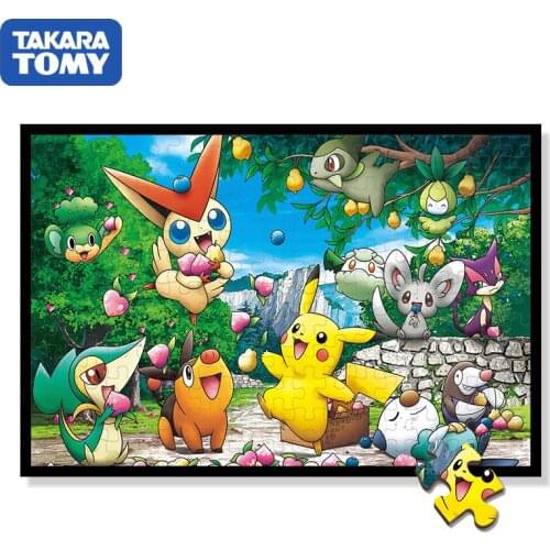 Pokemon puzzle 300 520 1000 pieces Pikachu Eevee Snorlax Charizard Wooden jigsaw puzzles Anime peripheral educational toys
