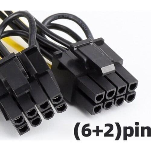 F3MA 6pin To Dual 8pin Graphics Card Power Supply Line 6P To Dual 8P( 6P To 6+2 P) Graphics Card Line Power Cable