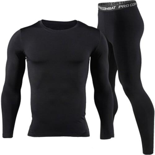 Men Long Johns Winter Thermal Underwear Sets Brand Quick Dry Anti-microbial Male Stretch Warm Thermo Underwear Spring