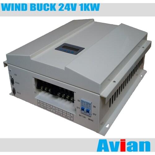 MPPT 24V 1KW Wind Generator Controller with Buck Function for High Voltage Charing Free Software Monitor CE Certificated