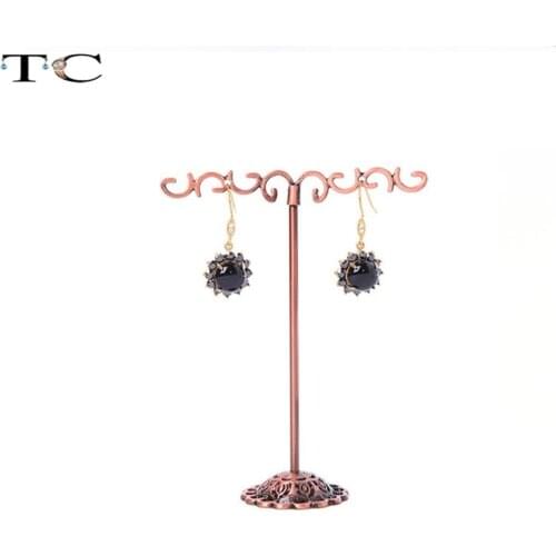 3Pcs/set Metal Earring Display Stand Holder Jewelry Display Ear Frame Ear Stud Showcase T Stand